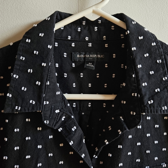 Banana Republic Dobby Untucked Classic Shirt in Women's M - Picture 7 of 13